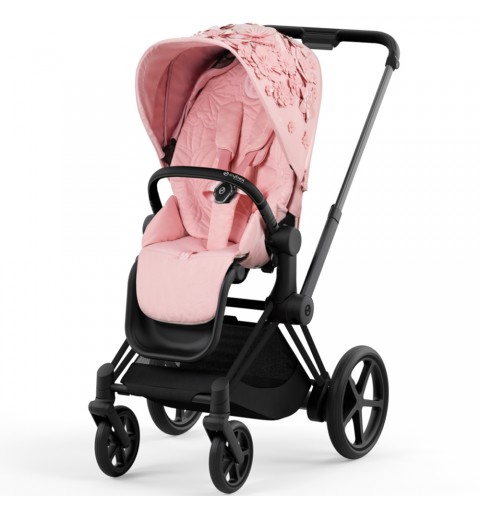 Cybex e-Priam 4.0 - elektryczny wózek spacerowy | Simply Flowers Pink
